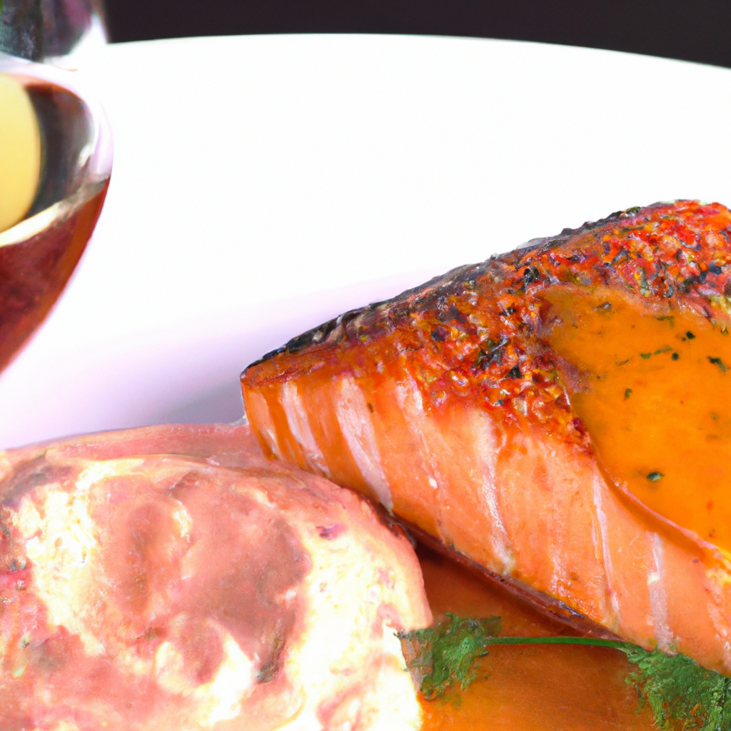 A Perfect Pairing: Cuvaison 2019 Brut Rosé Méthode Champenoise and Pan Seared Salmon with Citrus Mustard Sauce