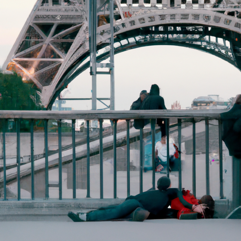 Sleeping Drunken American Tourists Discovered in the Eiffel Tower