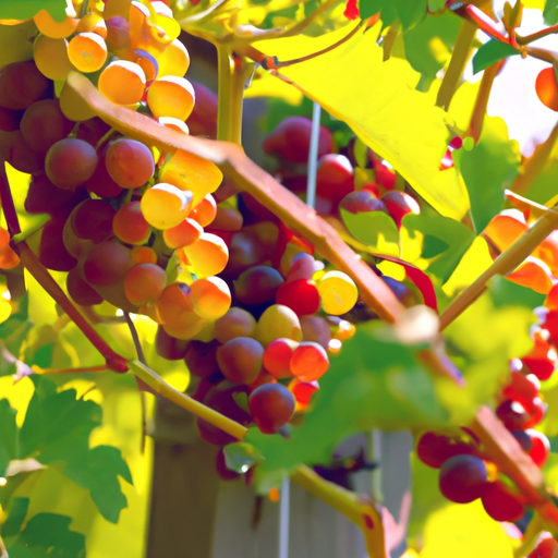 Capturing the Beauty of Grape Fruit Set in Vineyards during Summer