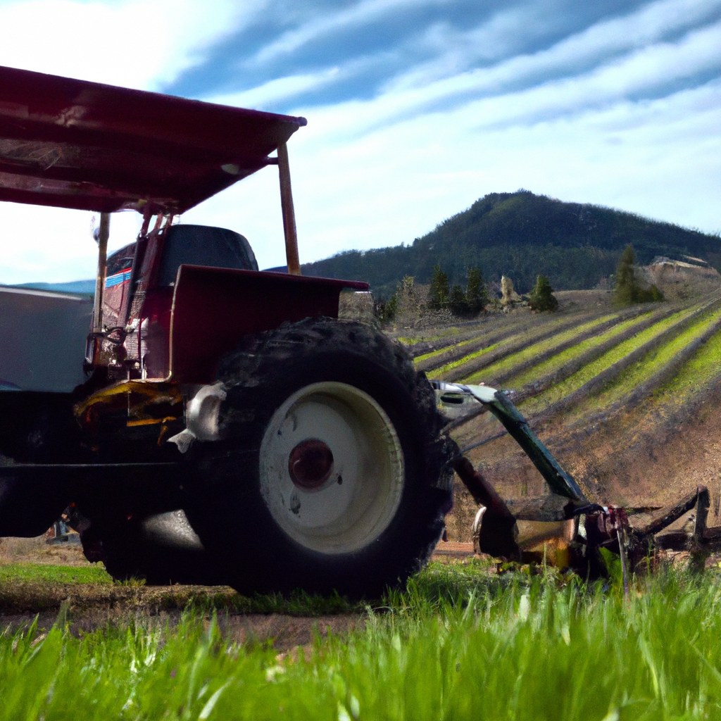 The Arrival of the First Monarch Electric Tractor at an Oregon Vineyard