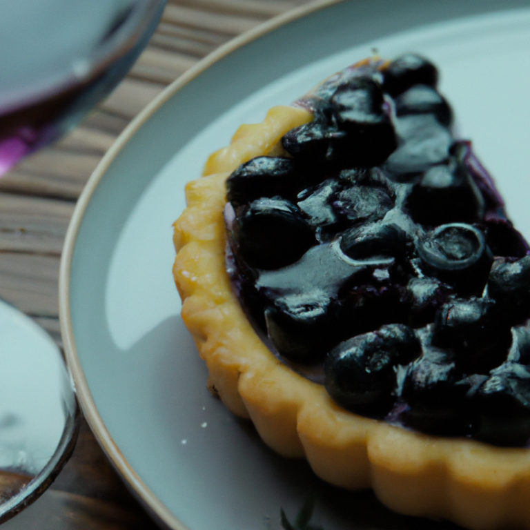 Exploring the Tastes: Blueberry Tart and L’Ecole Merlot