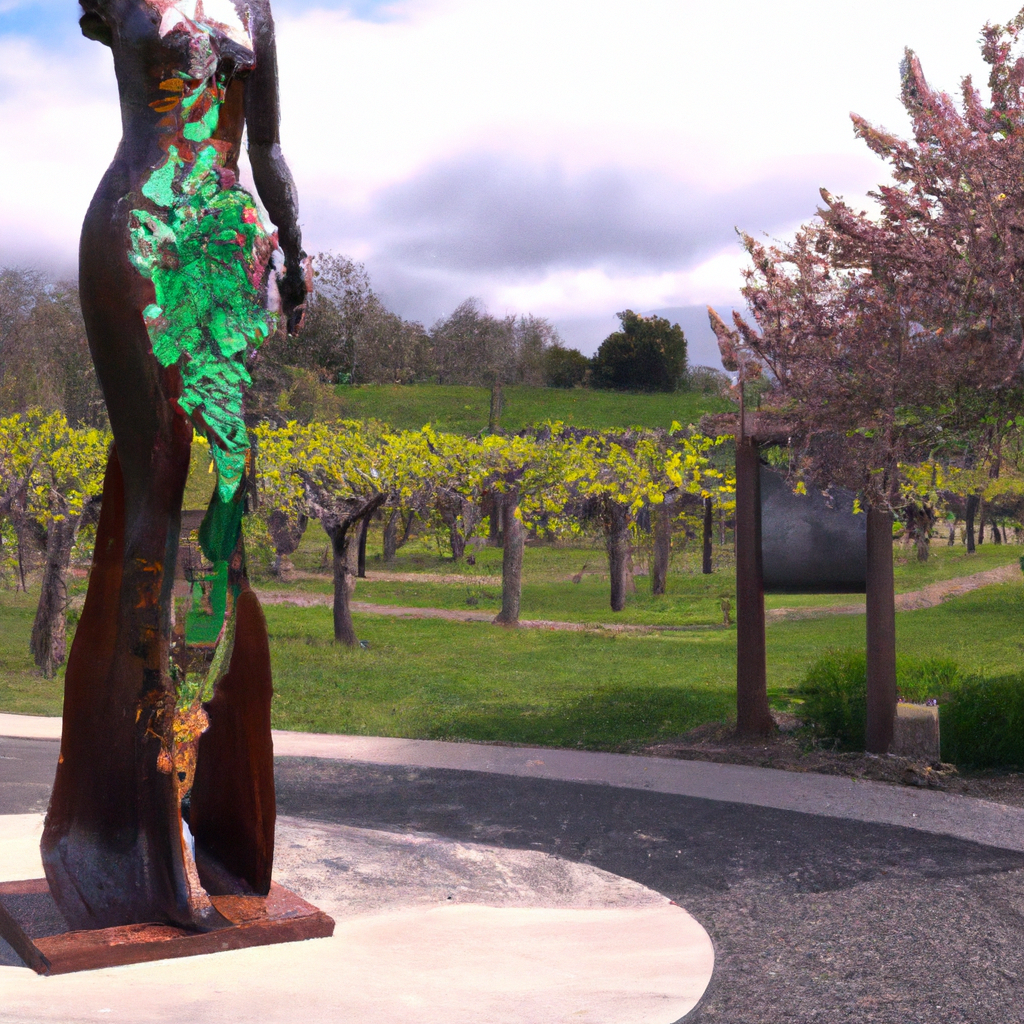 Unveiling of "Flore de Jordan" Sculpture by French Artist Alice Riehl at Jordan Winery