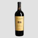 A bottle of Duckhorn Merlot with its classic label,