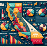 Infographic of wine production and major regions in California