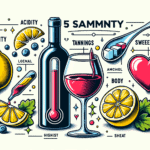 Illustration of wine's flavor components