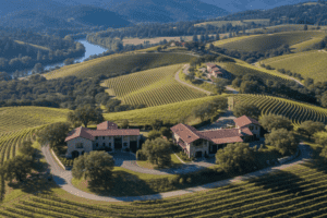 A scenic view of hidden wineries in Sonoma County.