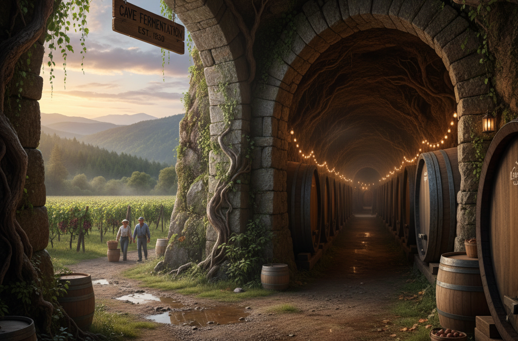 Entrance of a wine cave