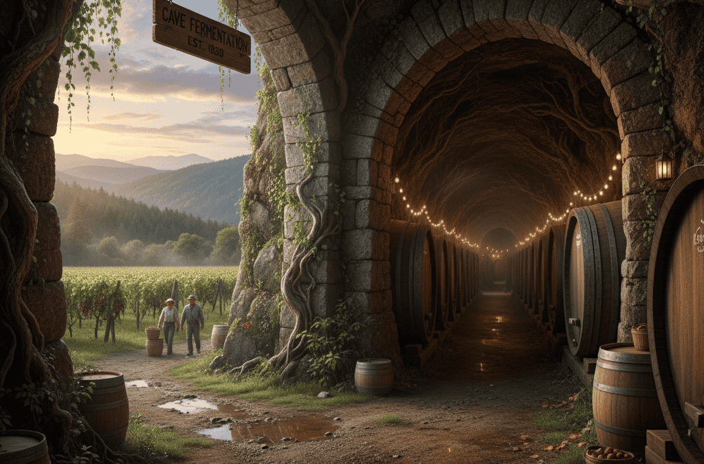 Entrance of a wine cave